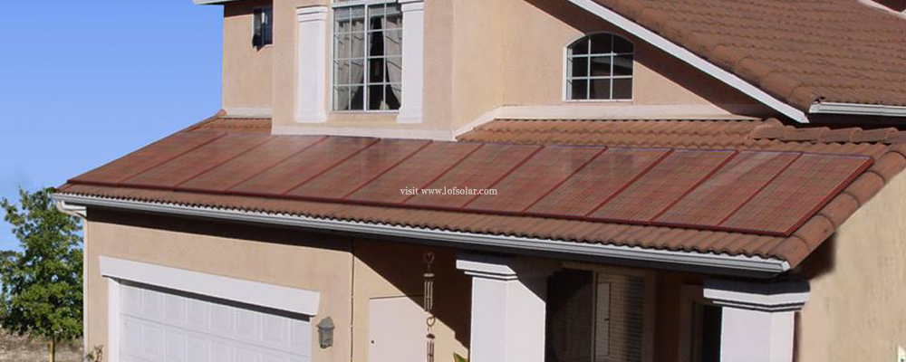 樂福彩色太陽能模組 	LOF Tile Red Panels, color solar panel, color solar panels, red solar panel